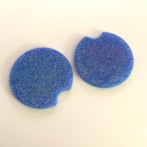 ❤️3/$20❤️ Blue Car Glitter Coasters